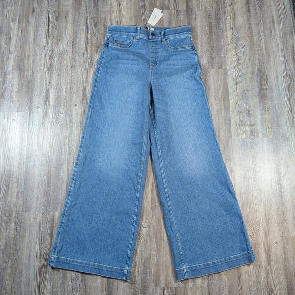 SPANX Pants - SPANX Women's Wide Leg Denim Jeans in Medium Blue